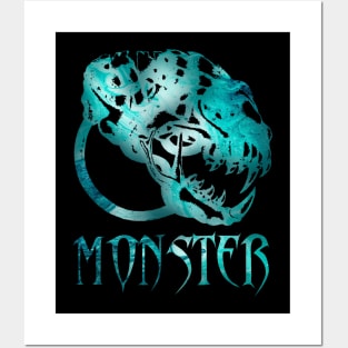 Monster skull Posters and Art